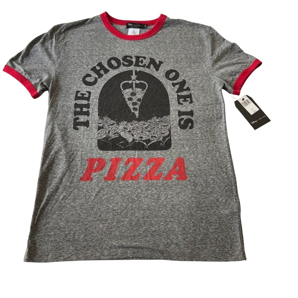 Disney x Junk Food Mens Small Toy Story The Chosen Ones Pizza Graphic T Shirt